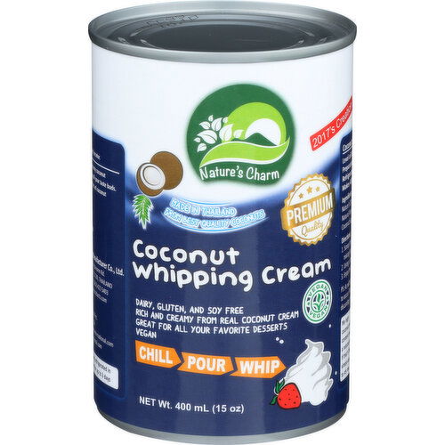 NATURE'S CHARM Whipping Cream-Coconut - 400 ml