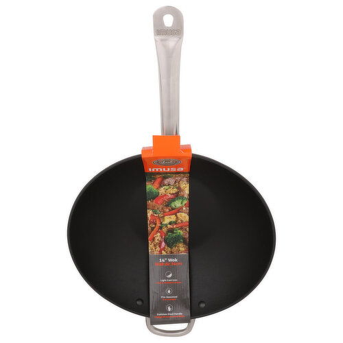Imusa Light Cast Iron 14 Wok - 1 Each
