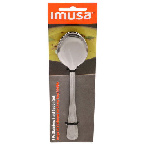 Imusa Stainless Steel Spoon Set - 3 Count