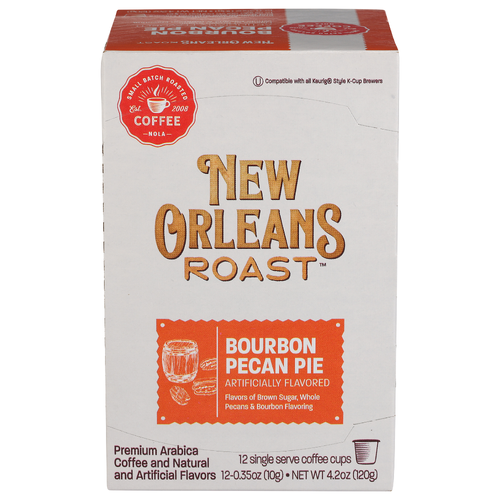 New Orleans Roast  Bourbon Pecan Pie Single Serve Coffee Cups - 0.35 Ounce - 12 Count Image 1 of 2