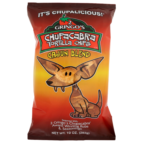 2 Gringo's Chupacabra Chips Tortilla Cajun - 10 Ounce