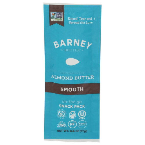 Barney Butter Smooth Almond Butter Snack Pack - 0.6 Ounce Image 1 of 4