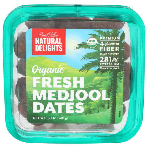 NATURAL DELIGHTS Conventional Organic Whole Medjool Dates - 12 Ounce