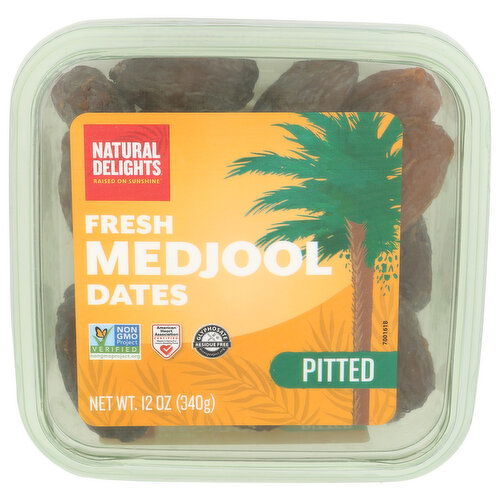 BARD VALLEY NATURAL DELIGHTS Pitted Fresh Medjool Dates - 12 Ounce