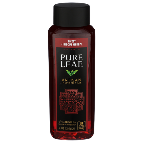 PURE LEAF Hibiscus Herbal Chilled Tea Artisan Swt Pl 1pk X 6cs - 42 Fluid Ounce