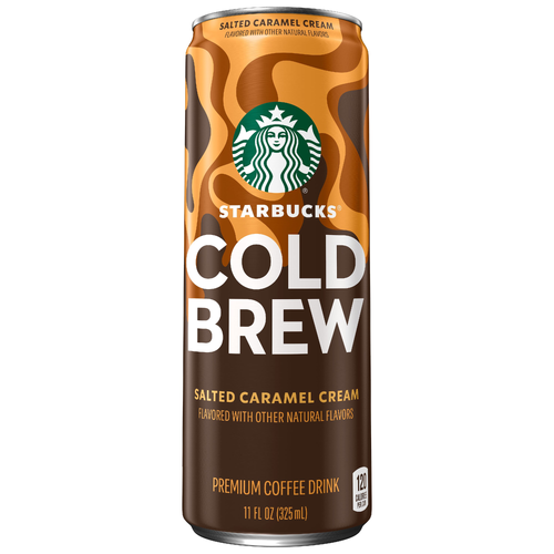 Starbucks Cold Brew Premium Coffee Drink Salted Caramel Cream - 11 Fluid Ounce