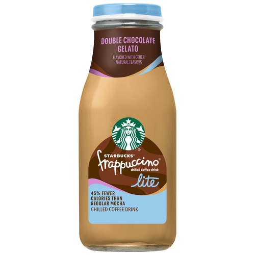 Starbucks Frappuccino Chilled Coffee Drink Lite Double Chocolate Gelato - 9.5 Fluid Ounce