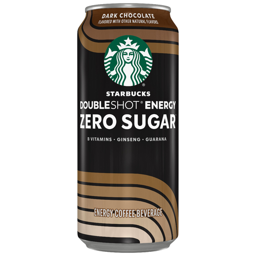 Starbucks Doubleshot Zero Sugar Energy Coffee Beverage Dark Chocolate - 15 Fluid Ounce
