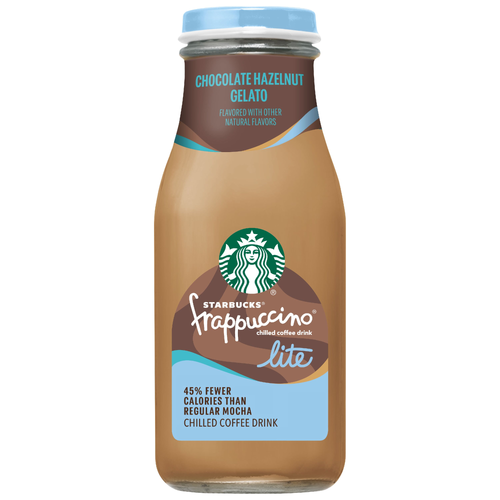 Starbucks Frappuccino Lite Chilled Coffee Drink Chocolate Hazelnut Gelato - 9.5 Fluid Ounce