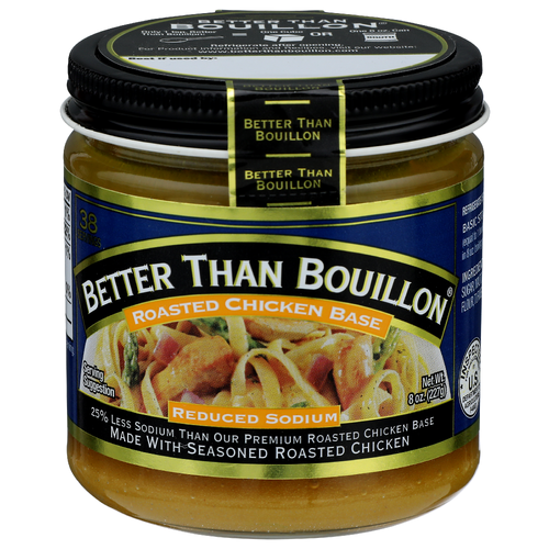 Better Than Bouillon Reduce Sodium Roasted Chicken Base - 0.211 Ounce - 38 Count