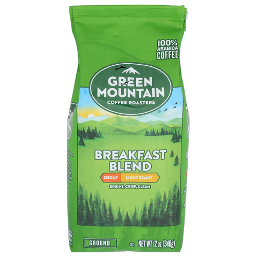 Green Mountain Coffee Roasters Decaf Light Roast Breakfast Blend - 12 Ounce