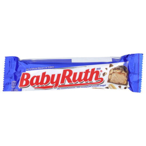 Baby Ruth Dry Roasted Peanuts, Rich Caramel And Smooth Nougat Chocolate Bar - 1.9 Ounce