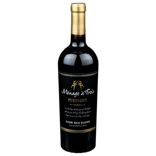 Menage A Trois Midnight Dark Red Blend Wine - 750 ml