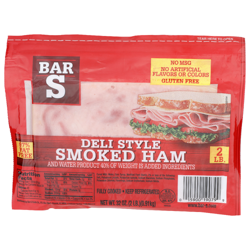 Bar S Deli Style Smoked Ham - 32 Ounce