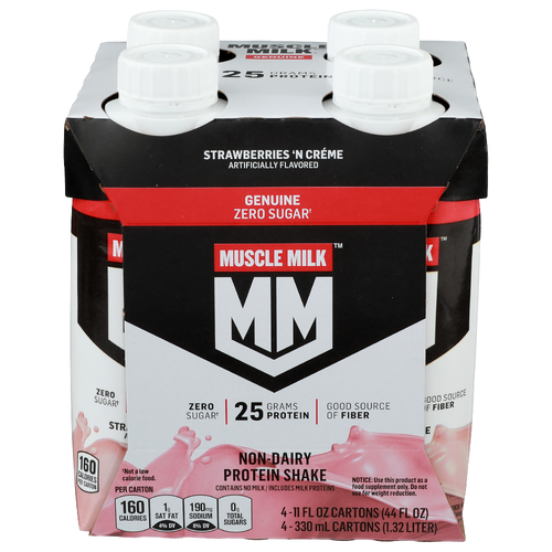 Muscle Milk Strawberries 'n Creme Genuine 'n - 11 Fluid Ounce - 4 Count