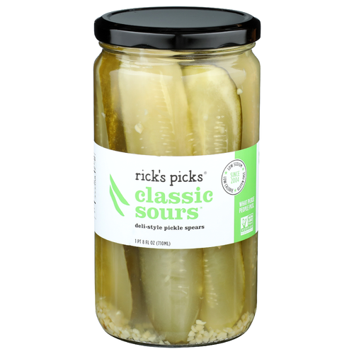 Rick's Picks Deli-Style Pickle Spears Classic Sours - 24 Fluid Ounce
