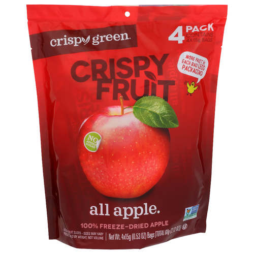 CRISPY GREEN All Apple 4pk - 15 Gram - 4 Count