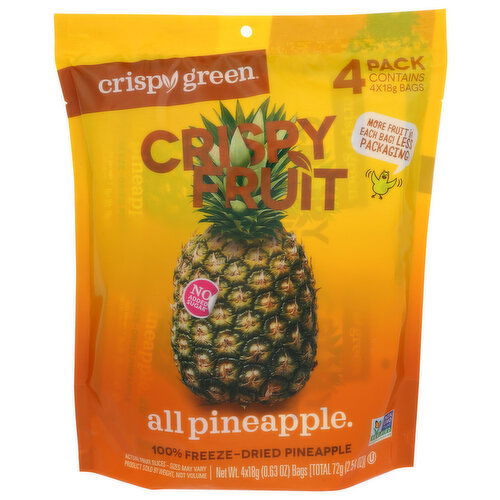 CRISPY GREEN All Pineapple 4pk - 18 Gram - 4 Count