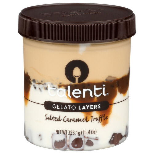 TALENTI Layer Salted Caramel Truffle 8 Layers - 323.1 Gram