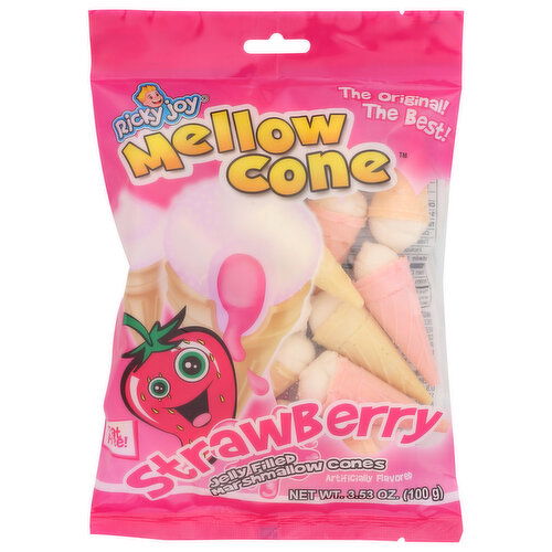 Ricky Joy Mellow Cone Strawberry - 3.53 Ounce Image 1 of 2