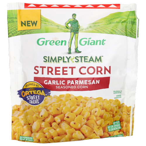 Green Giant Simply Steam Garlic Parmesan Seasoned Corn Street - 9.5 Ounce
