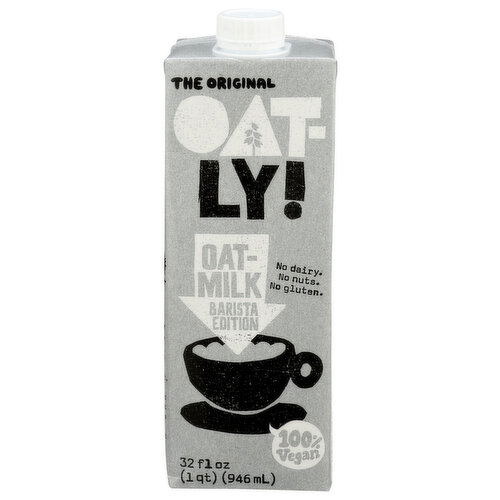 The Original Oat-Ly! Barista Ambient Oat Milk - 32 Fluid Ounce