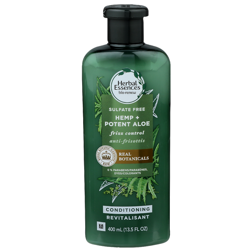 Herbal Essences Biorenew Hemp + Potent Aloe Frizz Control Conditioning - 13.5 Fluid Ounce