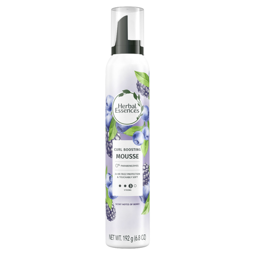 Herbal Essences Curl Boosting Mousse For Curly Hair And Wavy All Day Hold, Frizz Control - 6.8 Ounce