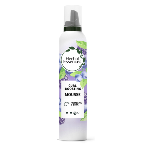 Herbal Essences Curl Boosting Mousse For Curly Hair And Wavy Hair, All Day Hold, Frizz Control - 6.8 Ounce