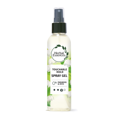 Herbal Essences Touchable Hold Hair Spray Gel For Curly Hair, 24-Hour Styling Gel - 5.7 Ounce