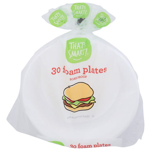 That's Smart! Foam Plates - 30 Count