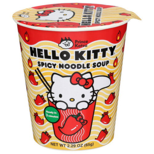 A-SHA Spicy Soup Hello Kitty Cup Noodle - 2.29 Ounce
