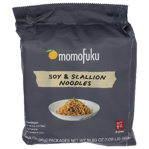 MOMOFUKU Soy & Scallion Noodles - 3.386 Ounce - 5 Count
