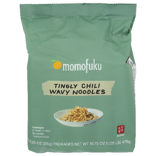 MOMOFUKU Tingly Chili Noodles - 3.35 Ounce - 5 Count