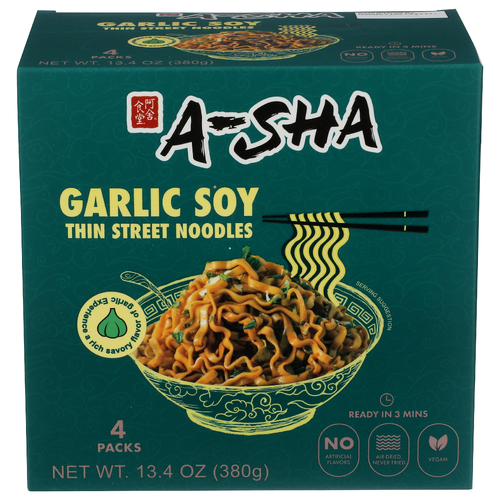 A-SHA Dream Team Scallion Sauce BT21 Street Style Dan Noodle Box - 3.35 Ounce - 4 Count Image 1 of 4