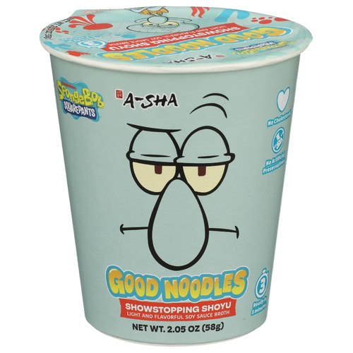 A-SHA Shoyu Spongebob Good Noodles Showstopping - 2.05 Ounce