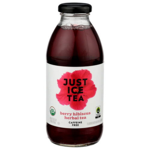 Just Ice Tea Organic Berry Hibiscus Herbal Ice Tea - 16 Fluid Ounce Image 1 of 4