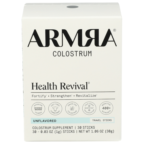 Armra Colostrum Powder Travel Sticks Unflavored - 0.03 Ounce - 30 Count