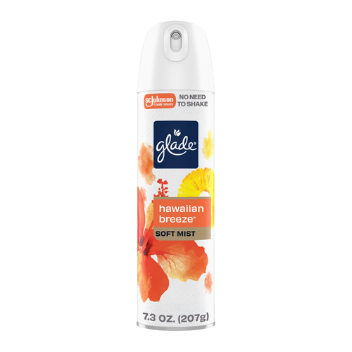 Glade Soft Mist Odor Fighting Aerosol Air Freshener, Hawaiian Breeze - 7.3 Ounce