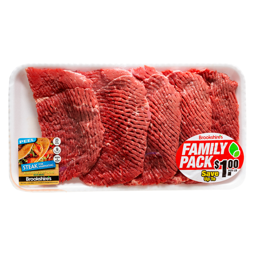 Family Pack Select Tenderized Bottom Round Steak - Avg 1.63 Lbs