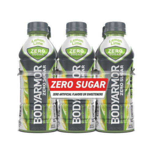 BODYARMOR Super Drink, Zero Sugar, Lemon Lime