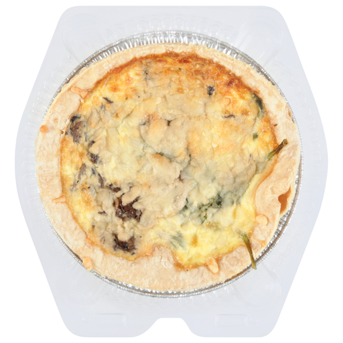 Spinach & Mushroom Quiche - 6 Inches