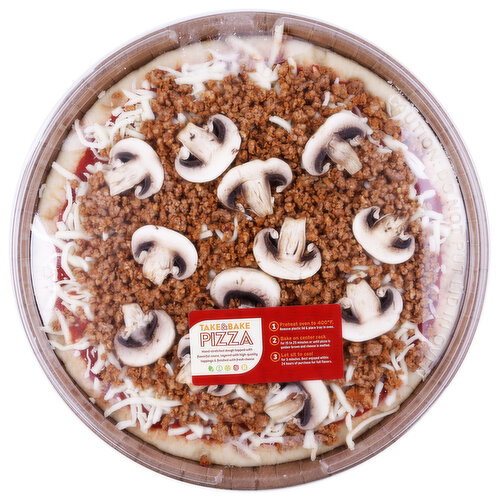 Take N Bake Italian Sausage & Mushroom Pizza - 1 Each Image 1 of 4
