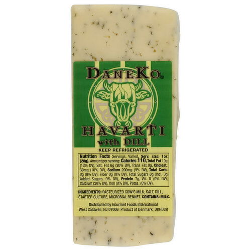 Afi Havarti Crm Dill Danish - Avg 0.50 Lb