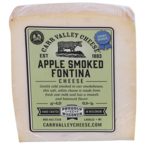 Carr Valley Apple Smoked Fontina Cheese - Avg 0.36 Lb Image 1 of 2