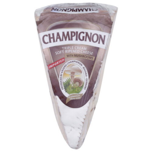 Champignon Mushroom Brie Cheese - Avg 0.40 Lb Image 1 of 2