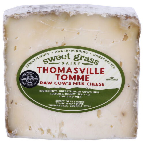 Sweet Grass Dairy Thomasville Tomme Cheese - Avg 0.36 Lb