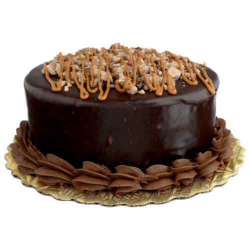 Double Layer Chocolate, White & Lemon Doberge Cake - 8 Inches