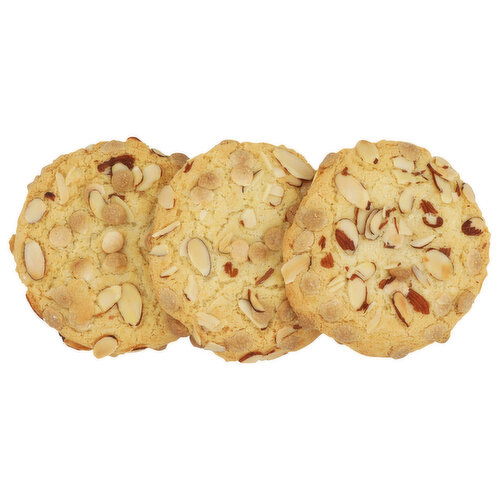 White Chocolate Almond Cookies - 3 Count