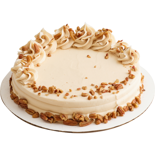 Single Layer Butter Pecan Cake - 1 Each